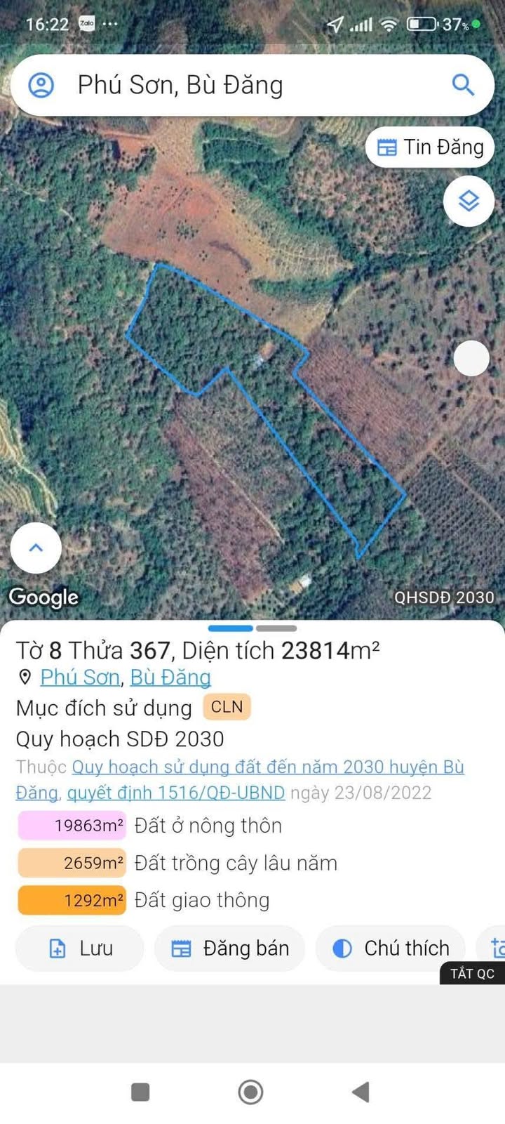 Farm 2.4ha Thọ Sơn, Bù Đăng giá 1.8 tỷ - Đất đẹp, nhà ở đầy đủ!