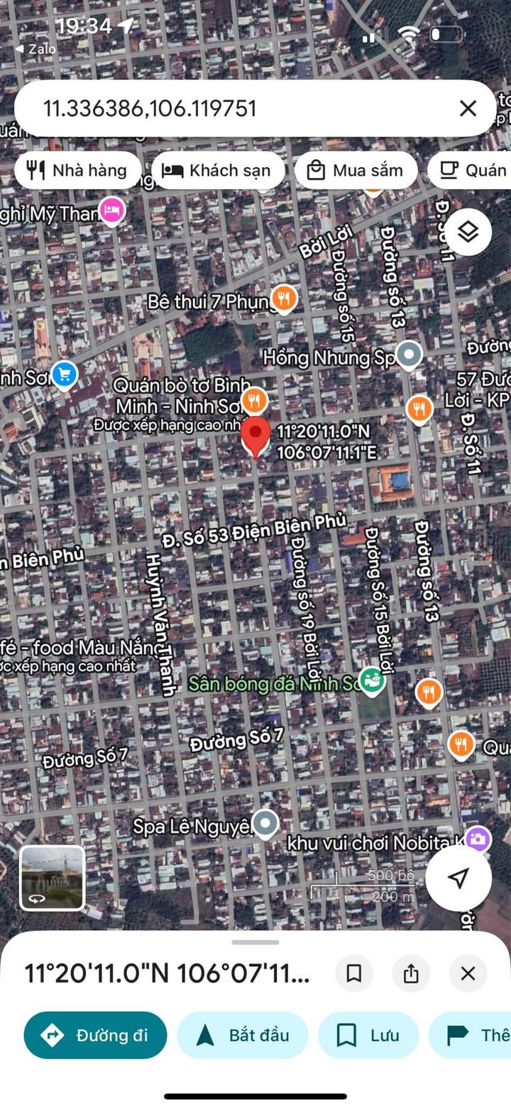 Đất thổ cư 116m² khu phố Ninh Thọ, Phường Ninh Sơn, Tây Ninh - Giá chỉ 190 triệu!