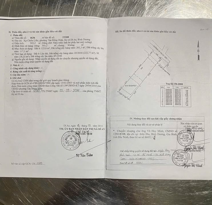 Đất mặt tiền đường Nguyễn Thị Út, Dĩ An 503m² giá chỉ 12 tỷ - Cơ hội đầu tư tuyệt vời!