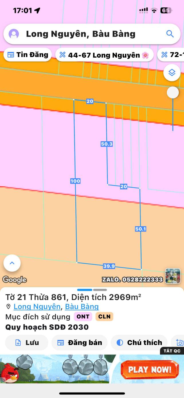 Đất nền 3000m² Long Nguyên, Bàu Bàng giá chỉ 3 tỷ - Cơ hội đầu tư tuyệt vời!