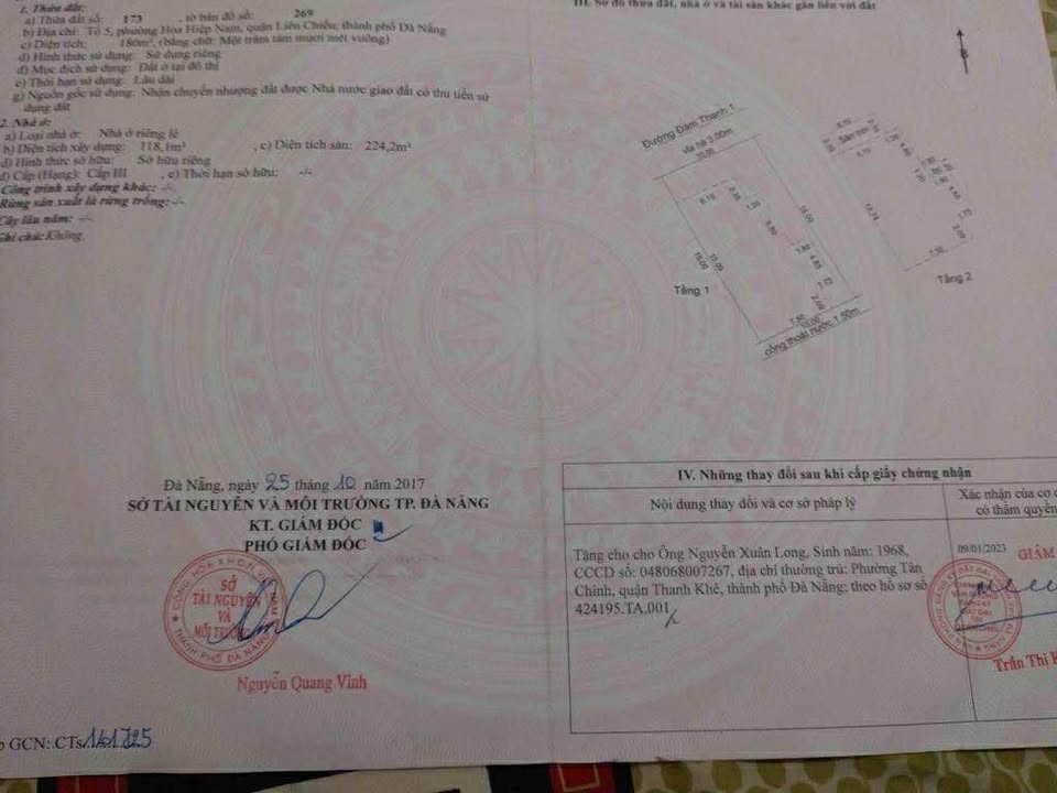 Nhà đẹp Đàm Thanh 1, Liên Chiểu 180m² giá chỉ 10 tỷ - Sẵn sàng vào ở ngay!