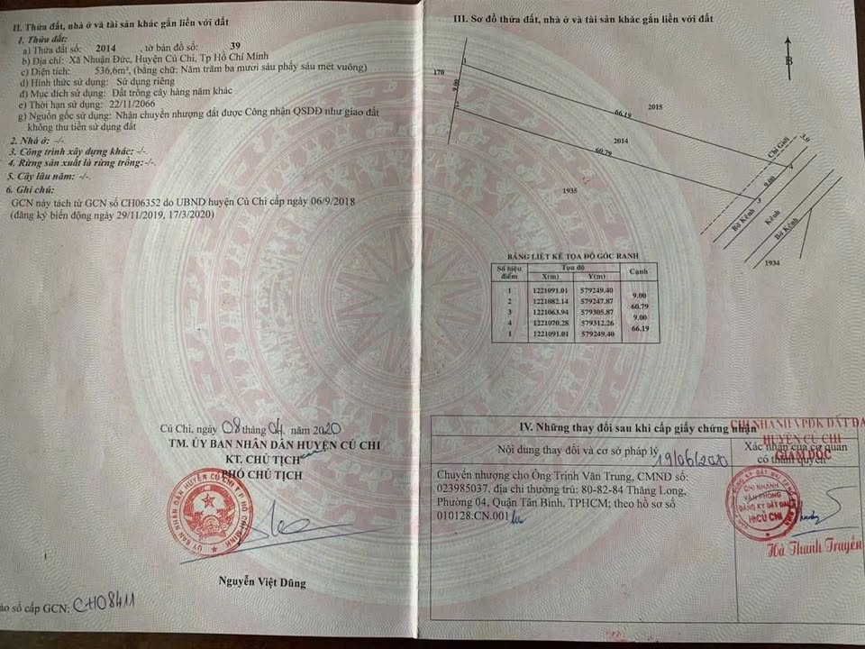 Đất trồng cây 536m² tại Nhuận Đức, Củ Chi - Bán gấp chỉ 650 triệu!