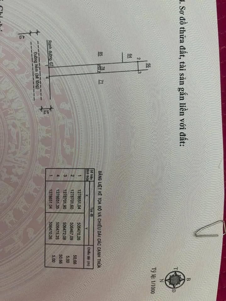 Lô đất hẻm 80 Đinh Tiên Hoàng Bảo Lộc 255m² giá 3.9 tỷ - Cơ hội đầu tư hấp dẫn!