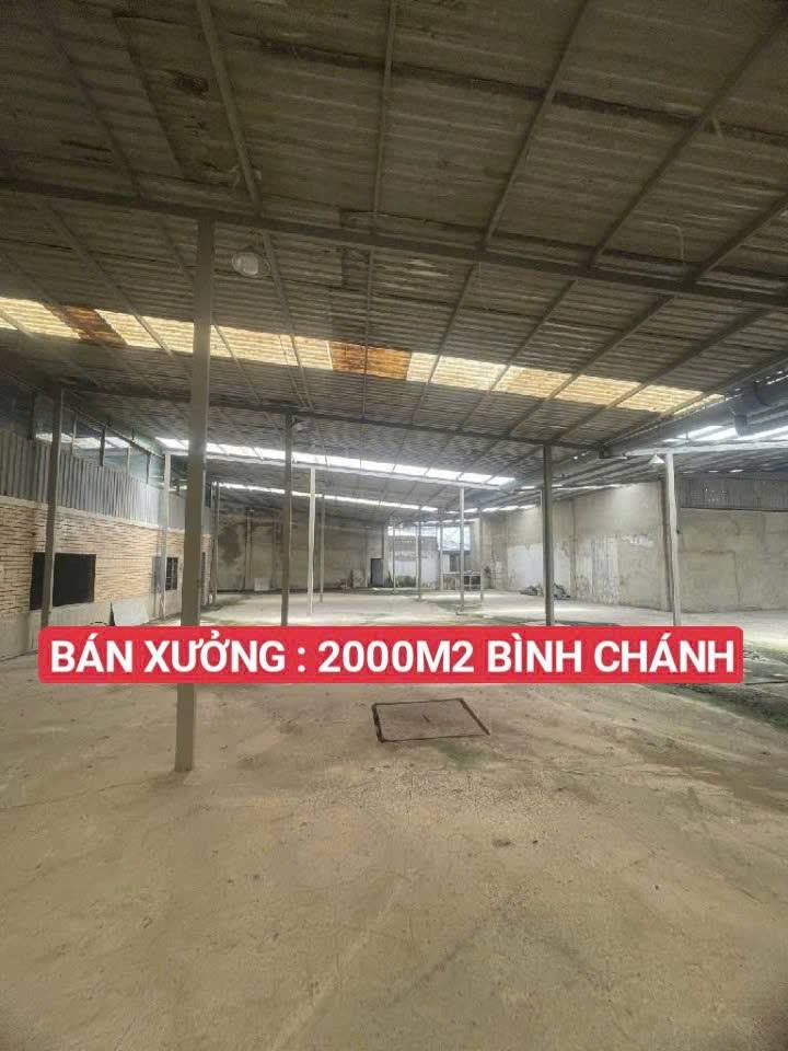Xưởng Bán Gấp Quốc Lộ 1A An Phú Tây 2000m² - Pháp lý đầy đủ, giá tốt!