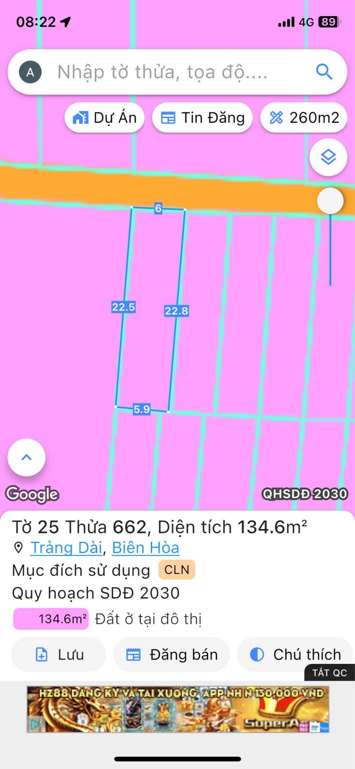 Lô đất sổ đỏ Trảng Dài Biên Hòa 132m² giá chỉ 1.28 tỷ - Đầu tư sinh lời ngay!