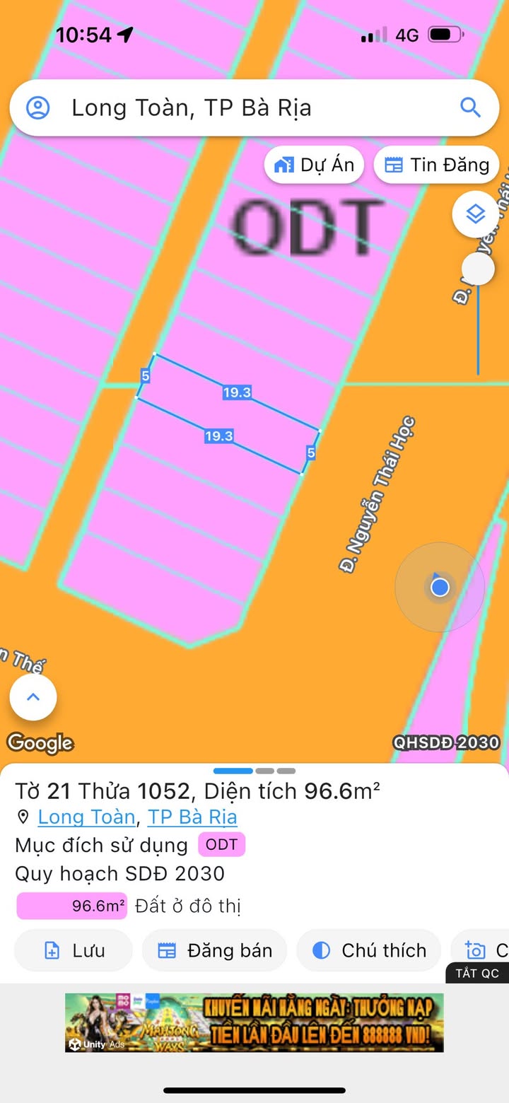 Đất nền Bà Rịa - Hướng Đông 95m² giá 3.5 tỷ - Sổ đỏ chính chủ, thuận tiện kinh doanh!