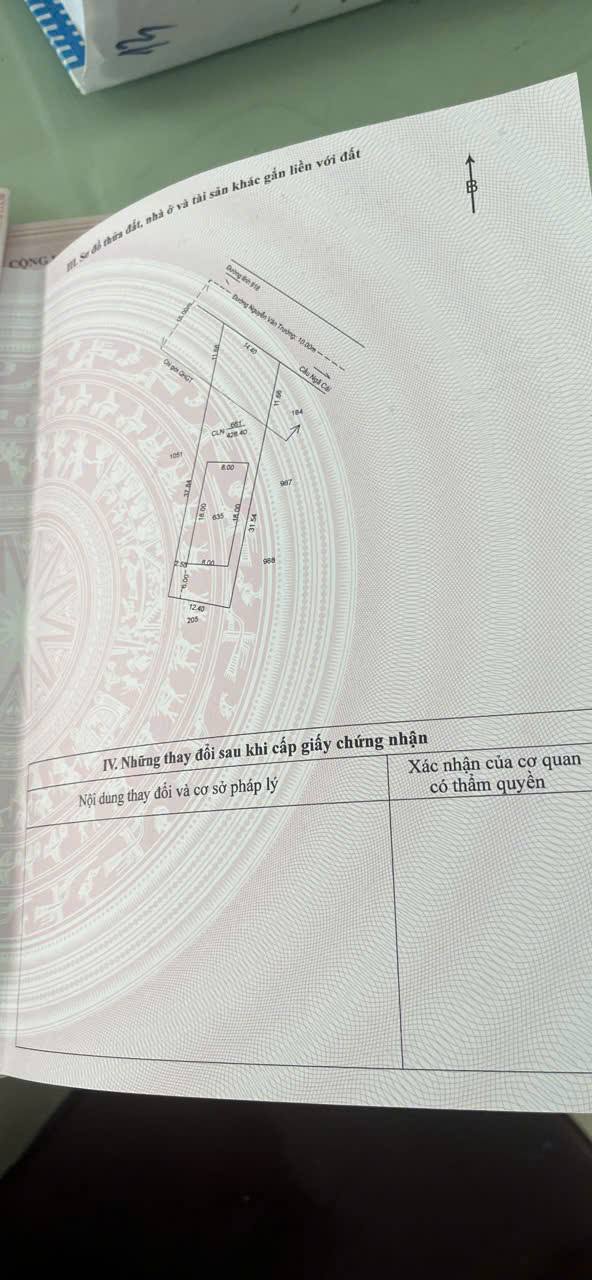 Đất mặt tiền đường Nguyễn Văn Trường 428m² giá 9 tỷ - Đầu tư sinh lời ngay!