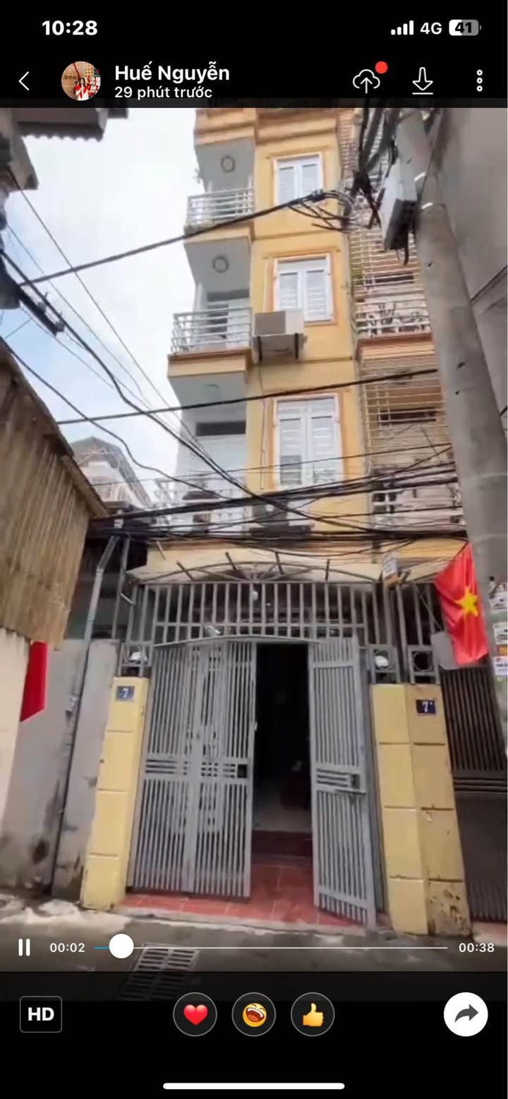 Nhà cho thuê ngõ 110 Đông Thiên, Hoàng Mai 35m² giá 9.5 triệu - Đầy đủ nội thất!