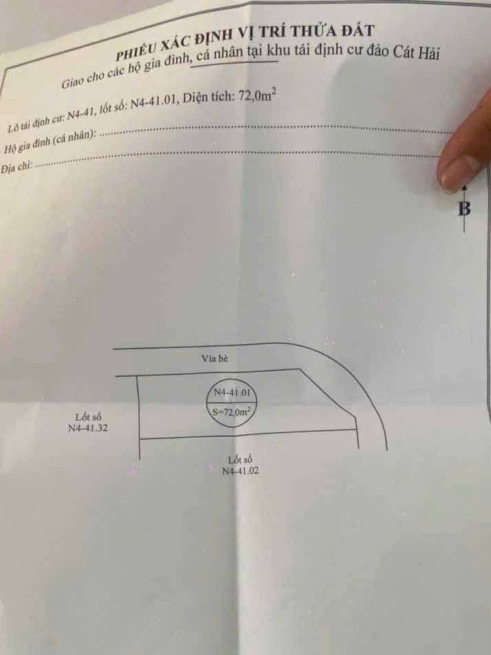 Đất nền Nghĩa Lộ, Cát Hải 80m² giá 2.7 tỷ - Sổ đỏ chính chủ thương lượng!