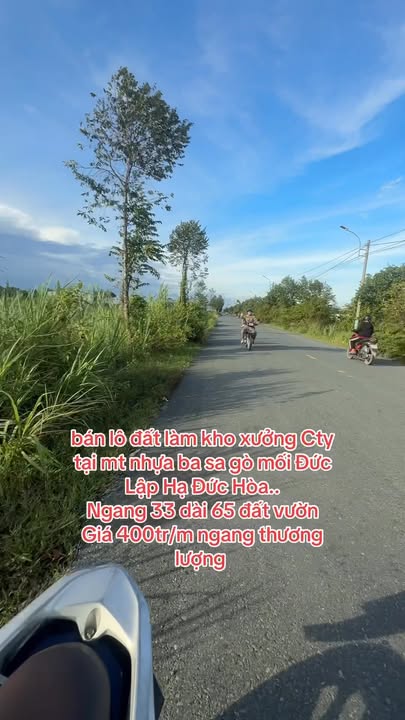 Đất nền kho xưởng mặt tiền đường Ba Sa, Đức Lập, 2145m² - Giá hấp dẫn 26.4 tỷ!