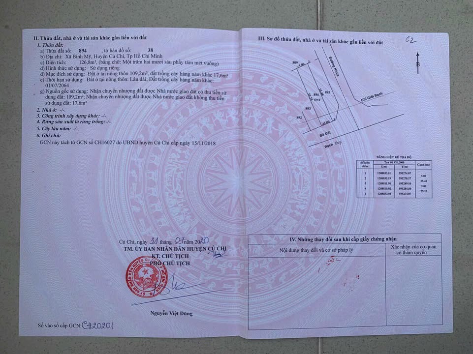 Đất nền ấp 7, xã Bình Mỹ, Củ Chi 130m² giá 1.8 tỷ - Đầu tư sinh lời ngay!