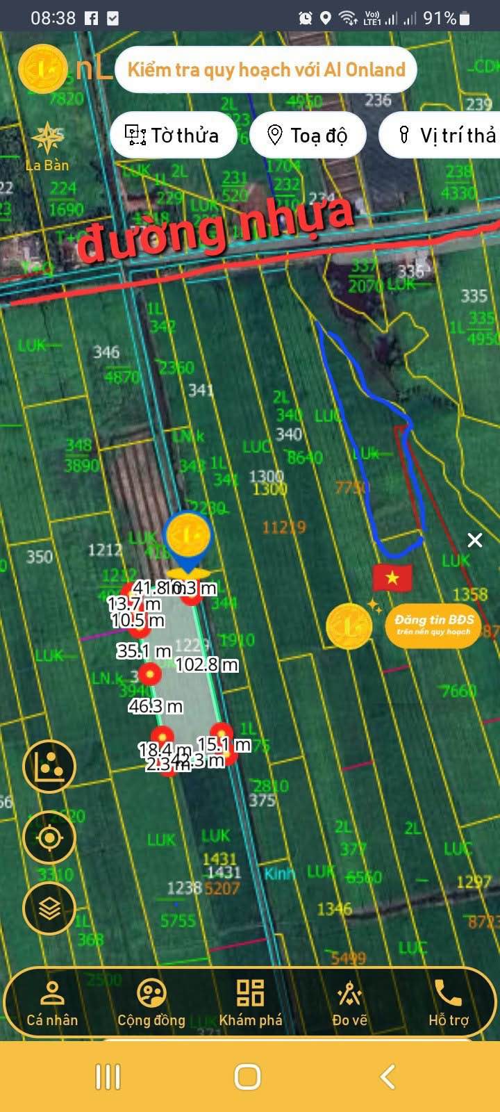 Đất ở ấp Ba Trạch A, xã Tân Hiệp, 10.000m² giá 750 triệu - Cơ hội đầu tư giá trị!