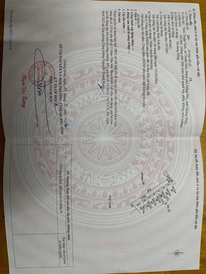 Đất nền Đồng Sơn – Quảng Bình 150m² giá chỉ 4xx triệu - Cơ hội đầu tư hấp dẫn!