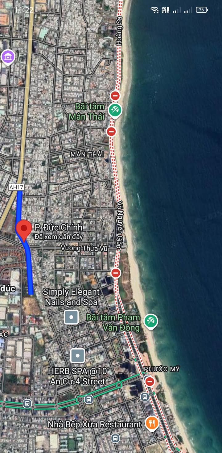 Đất nền mặt tiền đường Phó Đức Chính, Sơn Trà, Đà Nẵng 200m² giá 16.3 tỷ - Cơ hội đầu tư tuyệt vời!