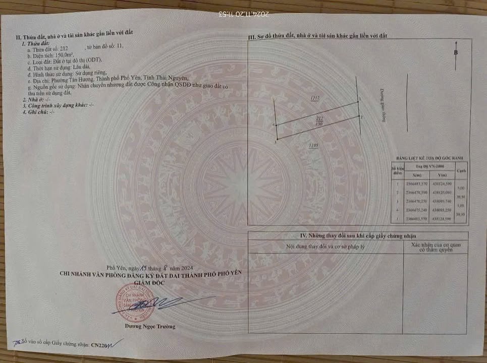 Đất nền Phổ Yên 150m² giá thỏa thuận - Kinh doanh sầm uất, cách trường cấp 3 200m!