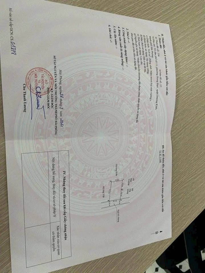 Đất Tiểu Trà, Hưng Đạo 52m² giá 1.45 tỷ - Ngõ ô tô tới nơi