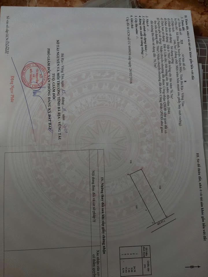 Đất ở Hòa Bình, Xuyên Mộc 150m² - Giá thỏa thuận cực ưu đãi!