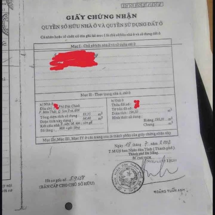 Nhà Mặt Tiền Đường Phó Đức Chính, Sơn Trà, Đà Nẵng 196m² giá 16 tỷ - Vị trí đắc địa cho kinh doanh!