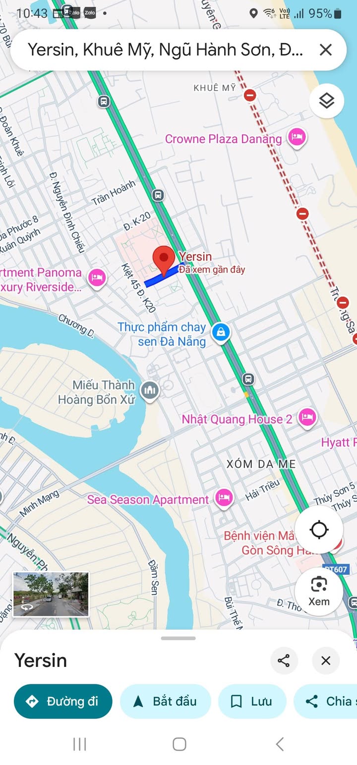 Đất nền 100m² đường Yersin, Ngũ Hành Sơn, Đà Nẵng - Giá 6.3 tỷ, vị trí đắc địa!