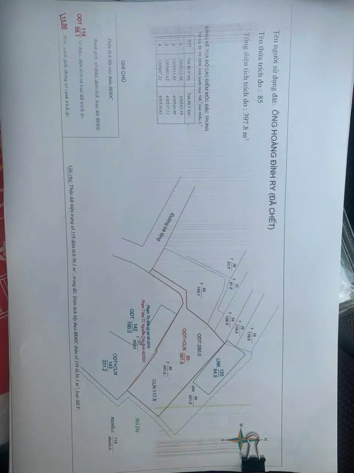 Đất nền Tân Hòa, Hòa Bình 1933m² giá chỉ 1 tỷ - Cơ hội vàng cho đầu tư!