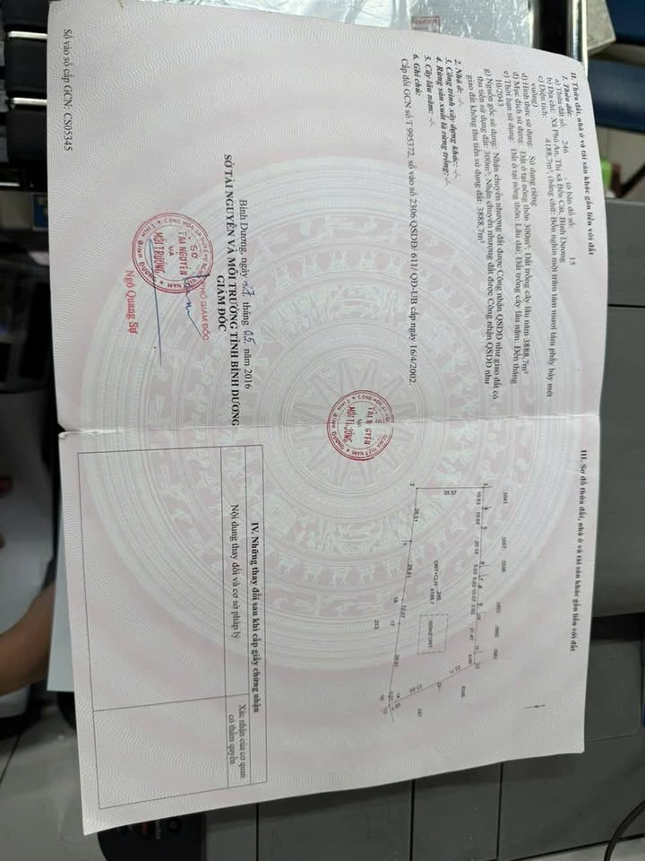 Đất nền Phú An Bến Cát 4189m² giá 8.378 tỷ - Cơ hội đầu tư tuyệt vời!