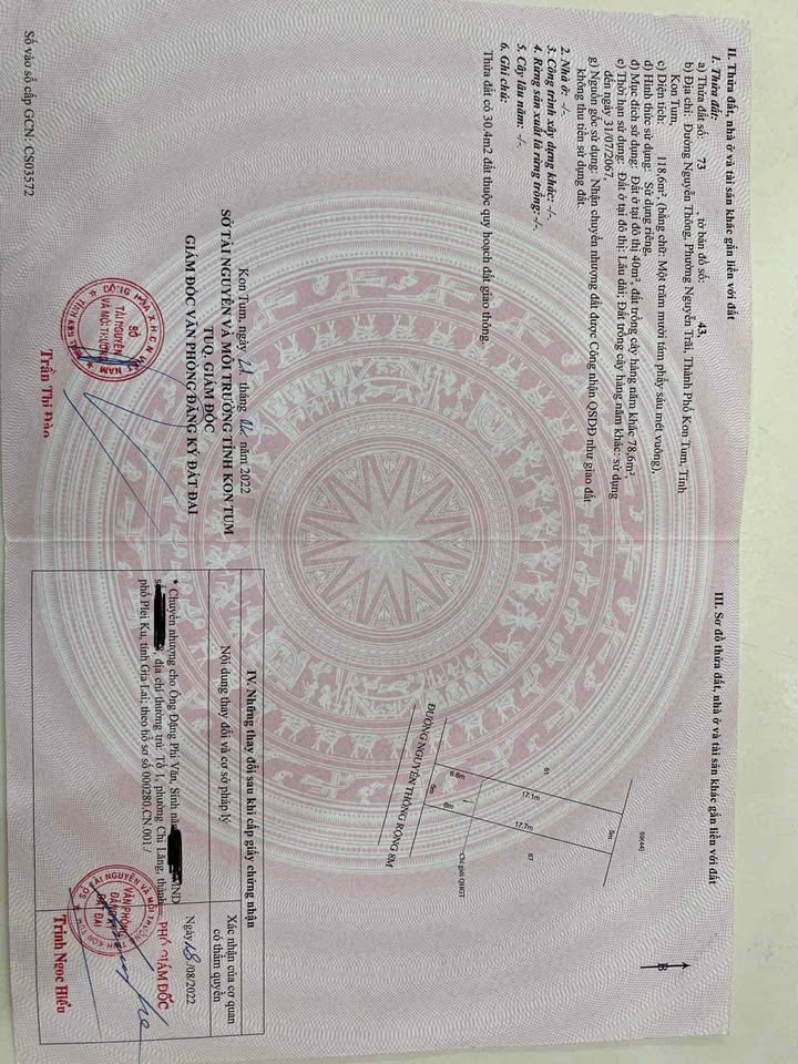 Đất mặt tiền Nguyễn Thông, Phường Nguyễn Trãi, 125m² giá 600 triệu - Cơ hội đầu tư tuyệt vời!