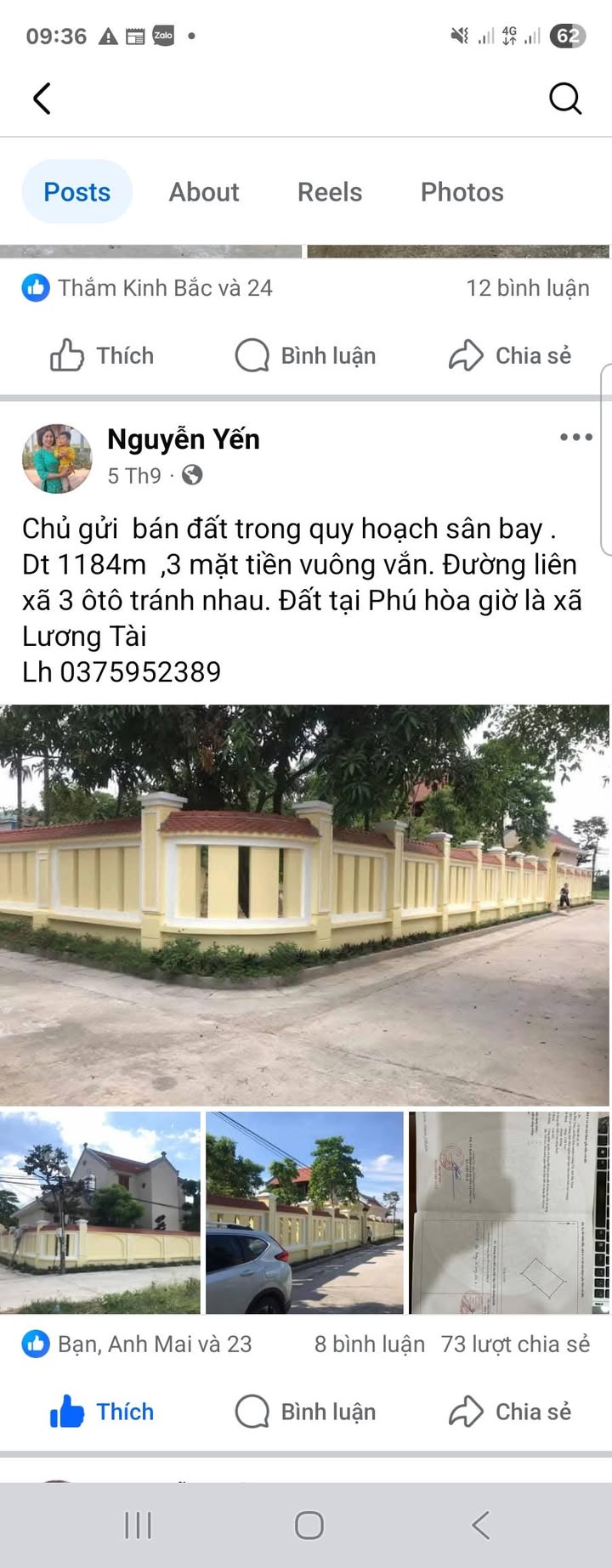 Đất nền Phú Hòa, Lương Tài 1184m² giá 30 tỷ - Đầu tư sinh lời trong quy hoạch sân bay!