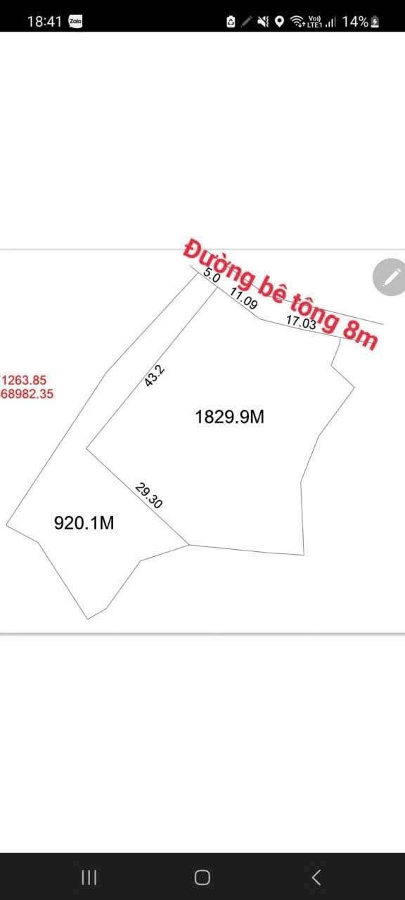 Đất thổ cư Khánh Hiệp, Khánh Vĩnh 1830m² giá chỉ 1.1 tỷ - Cơ hội đầu tư hiếm có!