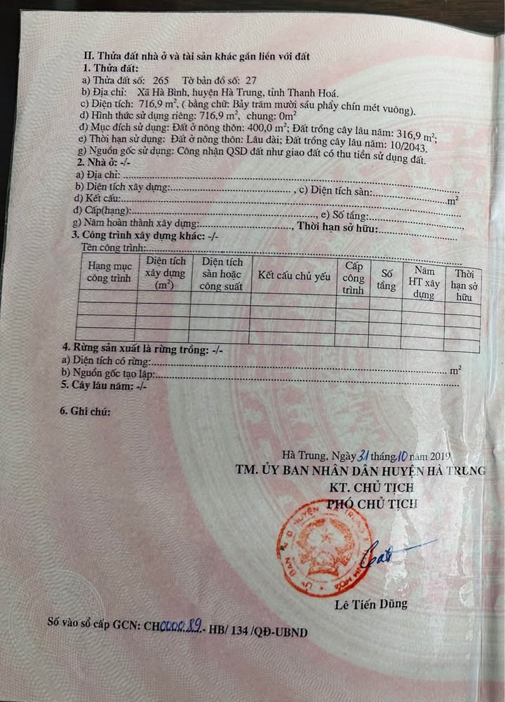 Đất nông thôn Hoạt Giang 716m² chỉ 1 tỷ - Sổ đỏ chính chủ