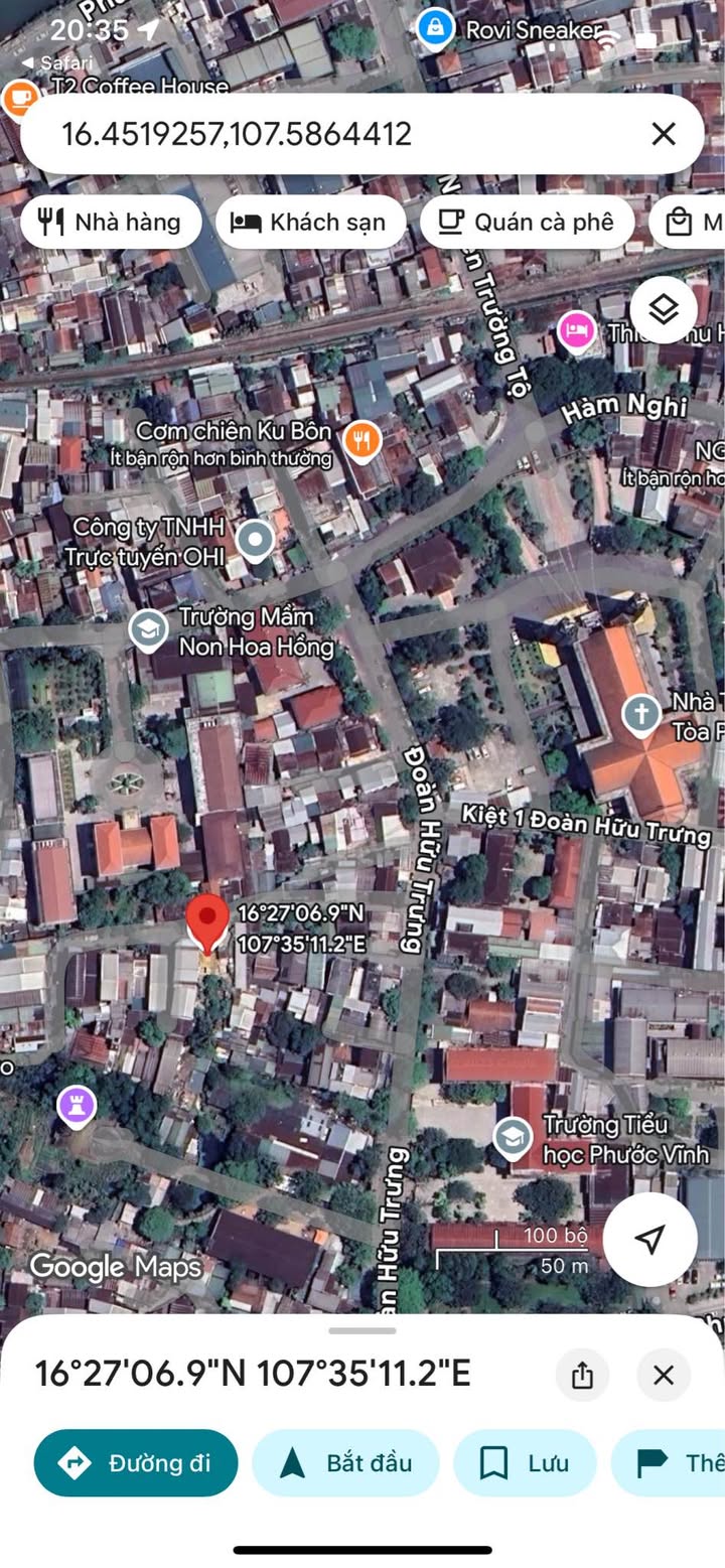 Đất nền Đoàn Hữu Trưng, Huế 84m² giá 2 tỷ - Khổ đất đẹp, đầu tư sinh lời!