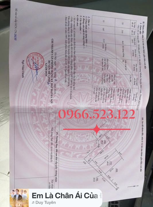 Đất thổ cư 46m² tại thị trấn Quang Minh, Mê Linh - Giá chỉ 2.2 tỷ, đầu tư sinh lời!