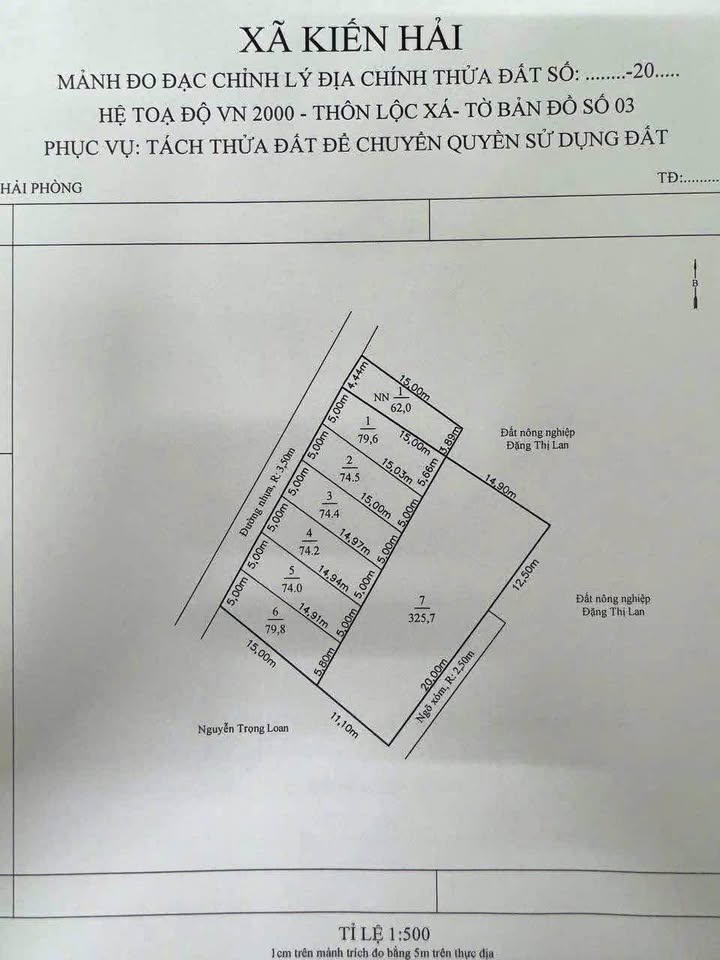 Đất nền xã Đoàn Xá, Kiến Thụy 74m² giá 1.3 tỷ - Vị trí đắc địa gần cảng Nam Đồ Sơn!