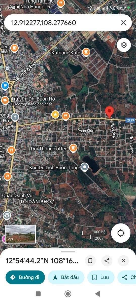 Đất thổ cư 210m² tại Đường Nơ Trang Lơng, Buôn Hồ, Đắk Lắk giá 3.15 tỷ - Sẵn sàng giao dịch!