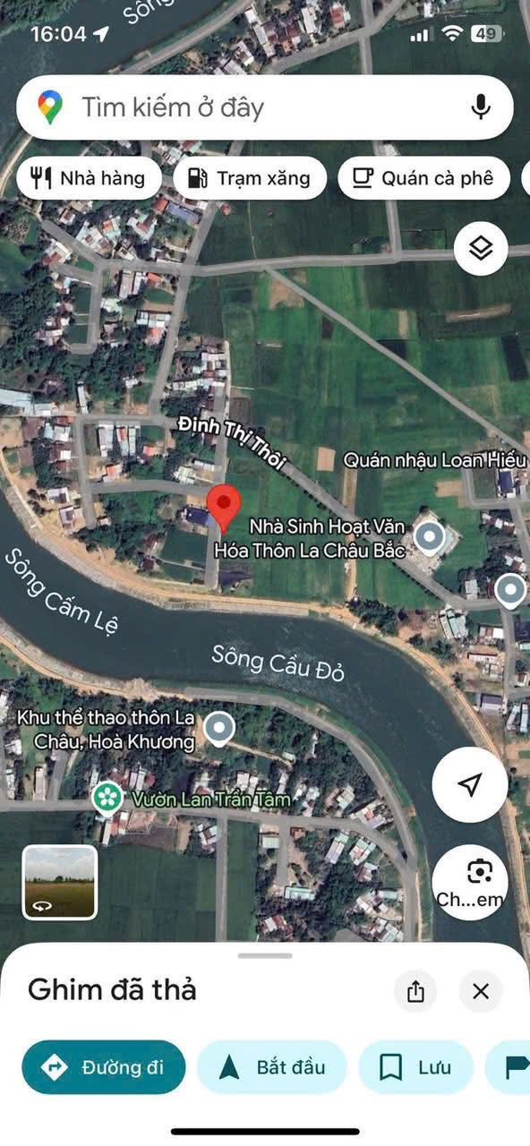 Đất trồng cây La Châu Bắc - Hòa Tiến, Đà Nẵng 550m² - Vị trí ven sông, oto tận nơi!