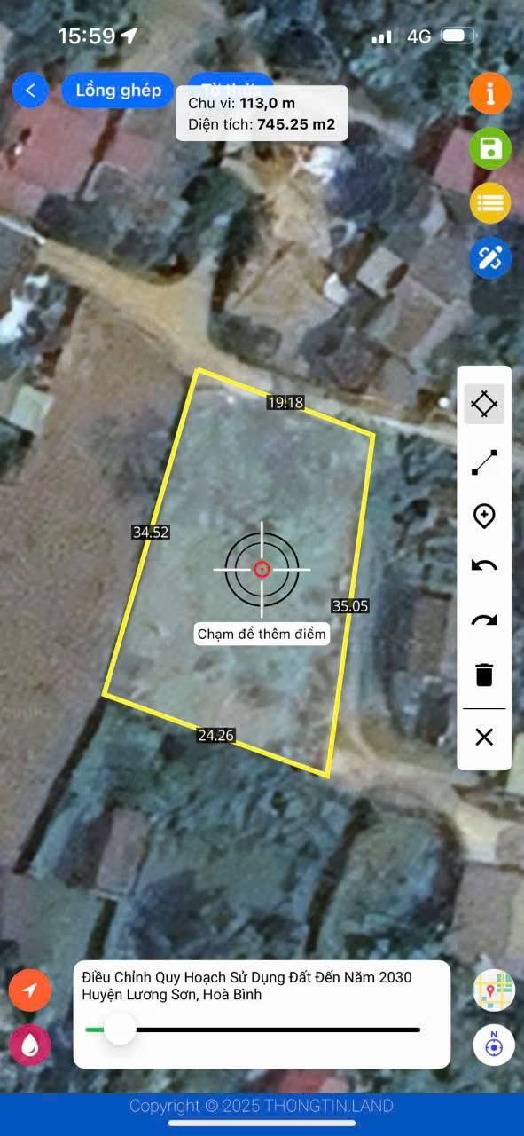 Đất nền Nhuận Trạch, Lương Sơn, Hòa Bình 716m² - Lô góc đẹp, giá tốt để đầu tư!