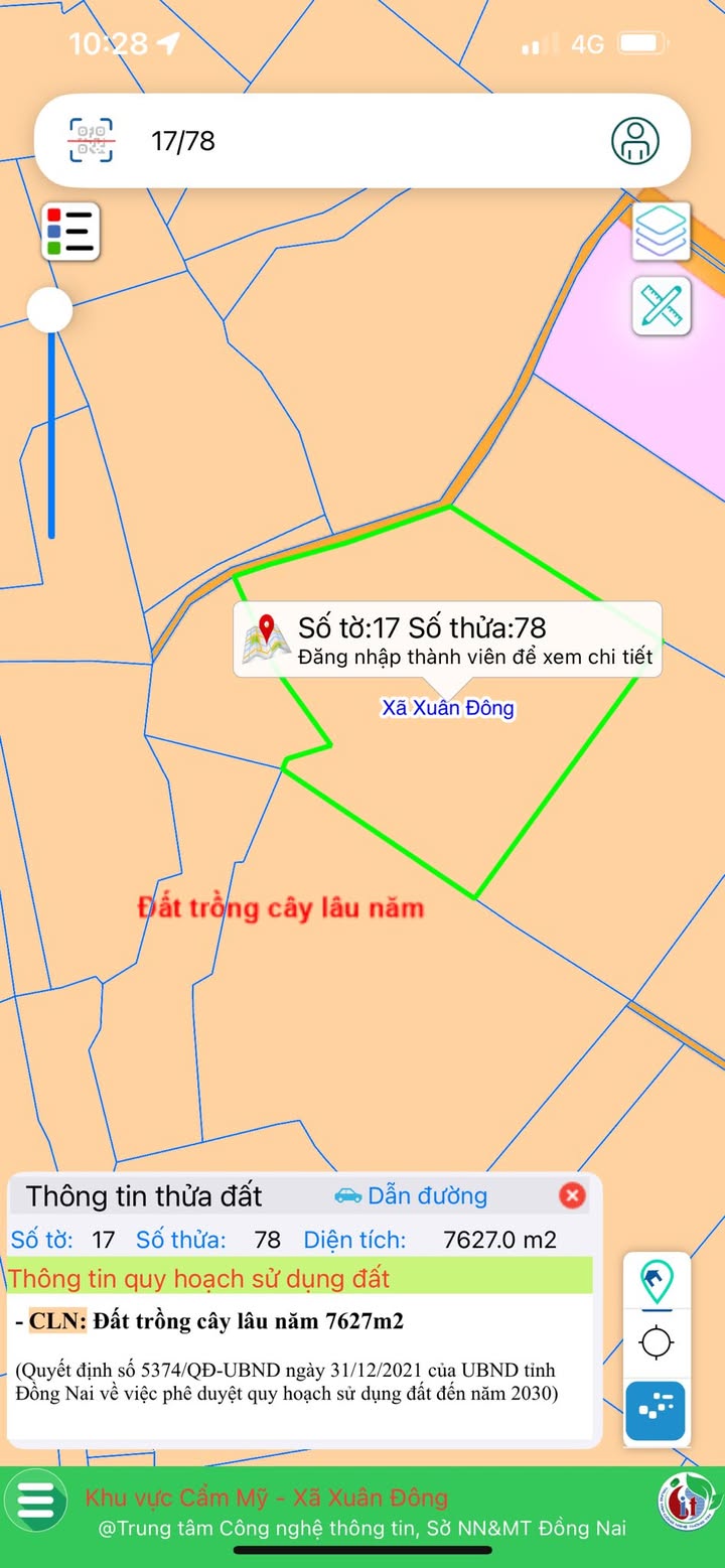 Bán đất 9 sào xã Xuân Đông, Cẩm Mỹ giá chỉ 3 tỷ - Cơ hội đầu tư hiếm có!