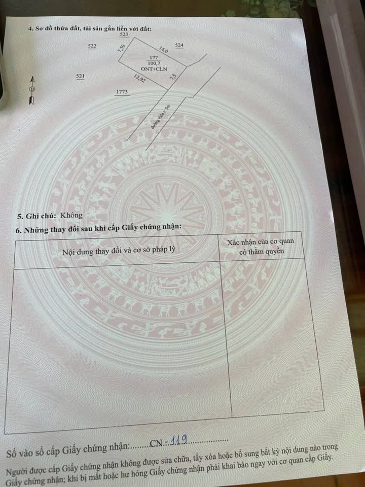 Đất ở Quảng Giao 109m² giá chỉ 8xx triệu - Phong thủy tốt, đường ô tô thông tứ phía!