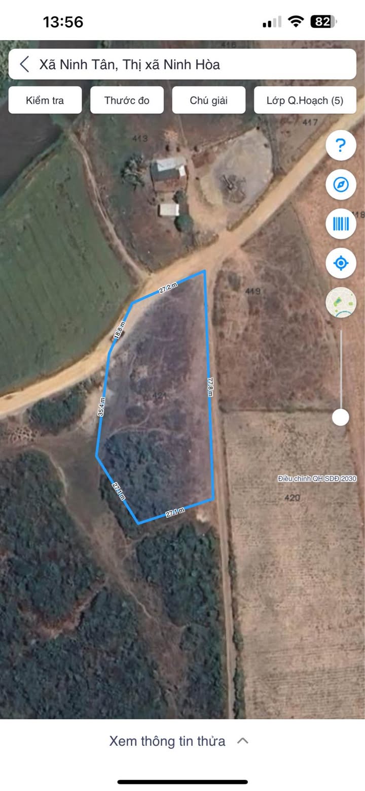 Đất thổ cư lô góc 2 mặt tiền tại xã Nam Ninh Hòa 2567m² giá 1,4 tỷ - Đầu tư sinh lời ngay!