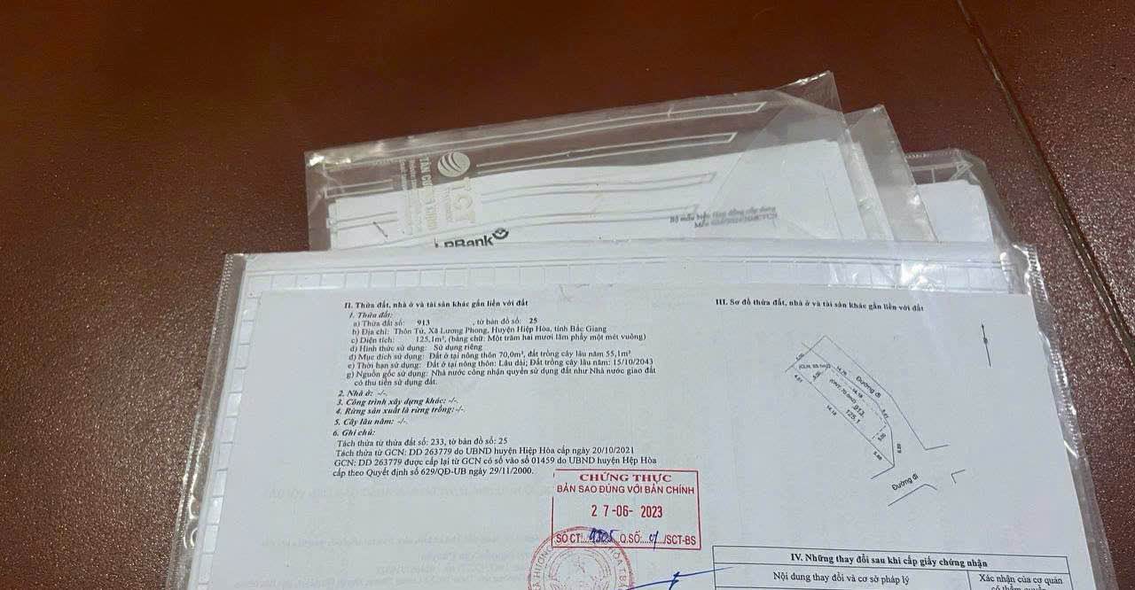 Đất lô góc 2 mặt tiền 125m² tại thôn Tứ, Hiệp Hòa - Giá chỉ 800 triệu!