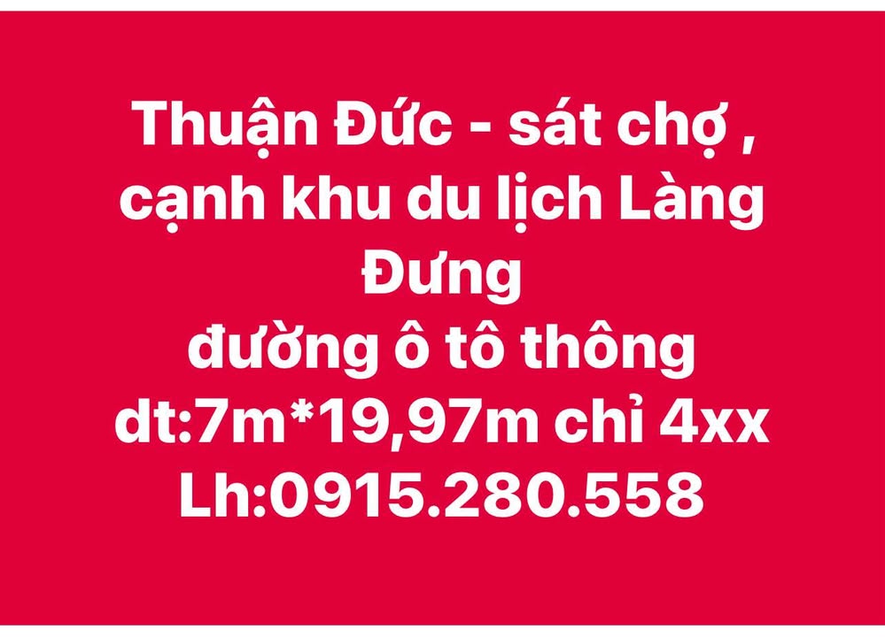 Đất nền Thuận Đức, Đồng Hới 139.79m² giá 450 triệu - Sổ hồng chính chủ, cơ hội đầu tư tuyệt vời!