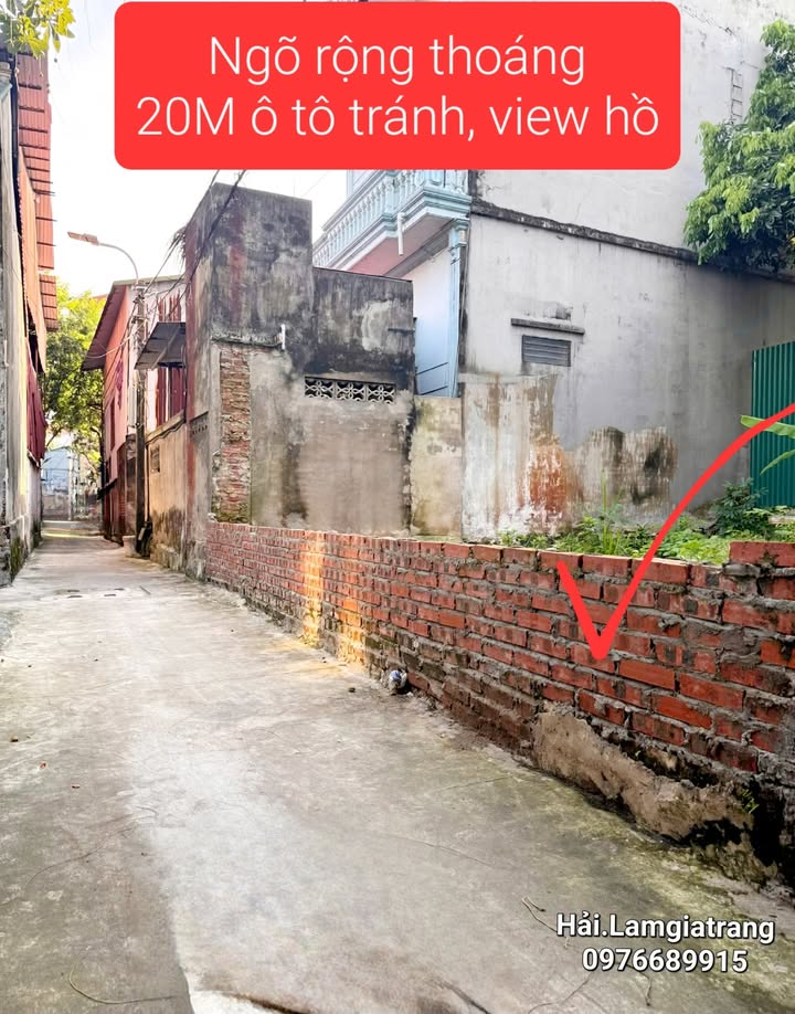 Lô đất Hương Mạc, Từ Sơn 66m² giá 1.7 tỷ - Sổ đỏ chính chủ, ô tô tránh thoải mái!