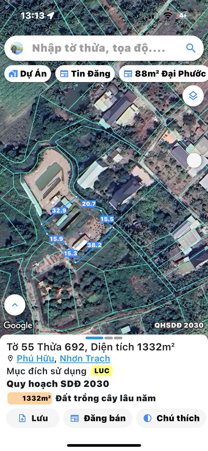 Farm Phú Hữu Nhơn Trạch 1000m² giá 3 tỷ - Chính chủ bán nhanh!