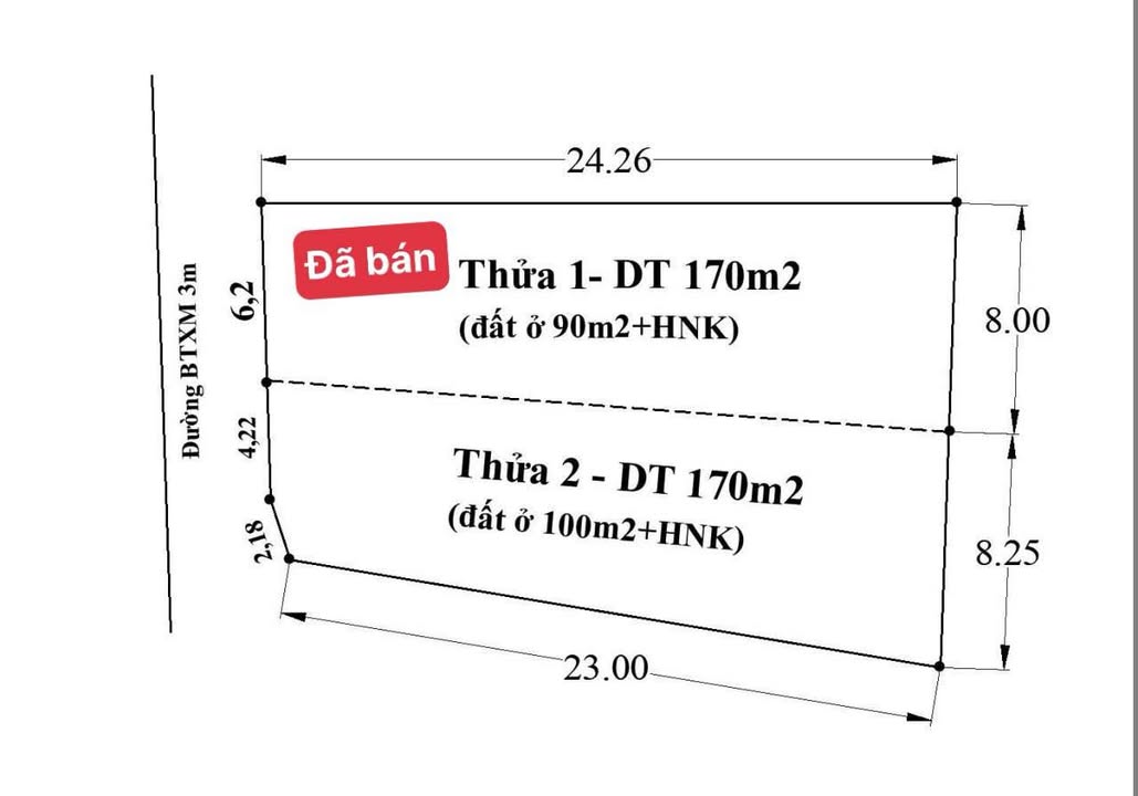 Đất nền Thọ Lộc 2, Nhơn Thọ, An Nhơn 170m² giá 300 triệu - Đường thông ô tô vào tận nơi!