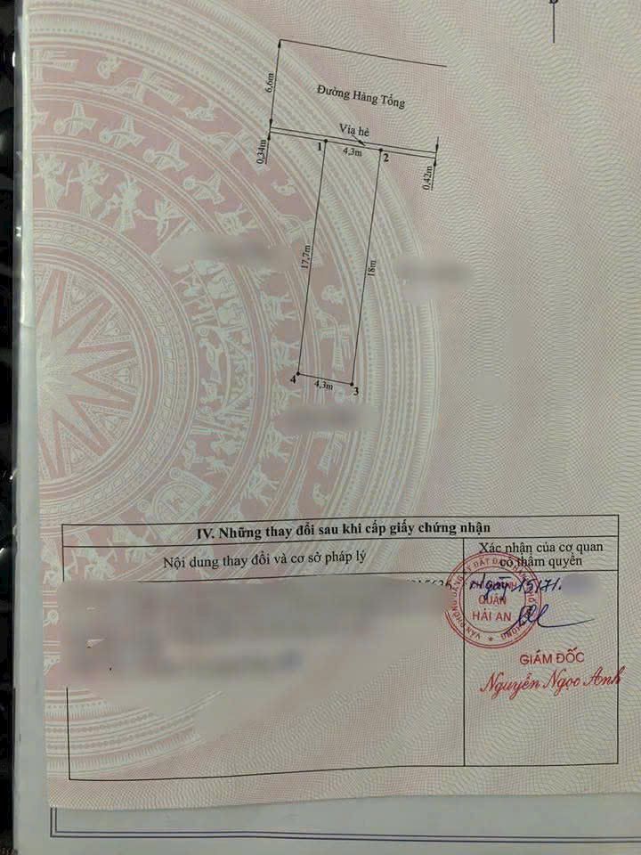 Đất mặt đường Hàng Tổng, Hải An, 73m² - Vị trí kinh doanh sầm uất!