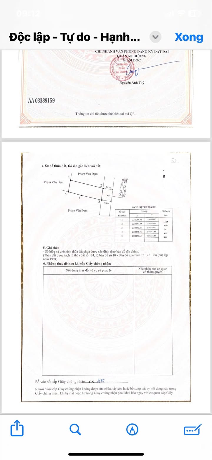 Đất nền Tân Tiến 50m² giá 1.35 tỷ - Đường thông thuận lợi