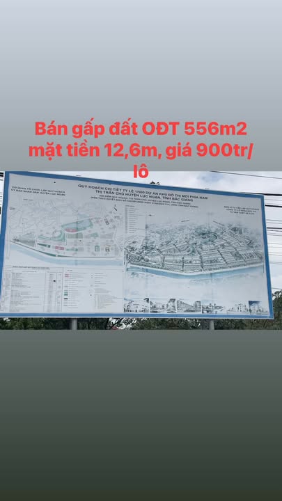 Đất nền Nghĩa Hồ, Chũ 556m² giá 900 triệu - Mặt tiền 12.6m, giao thương thuận lợi!