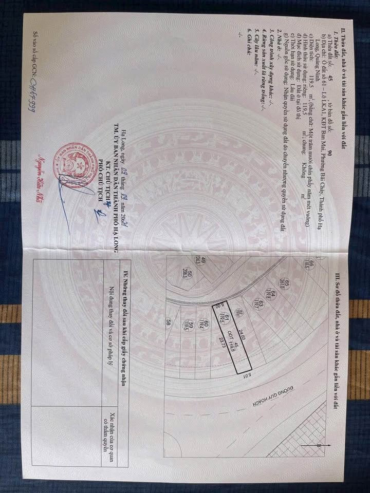 Đất nền KĐT Ban Mai Bãi Cháy 119m² giá 4.76 tỷ - Vị trí đắc địa cho đầu tư!