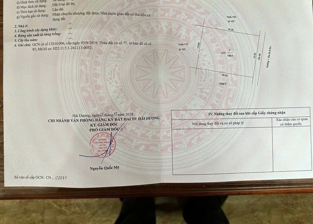 Đất Biệt Thự Khu Đô Thị Thiên Phú Hải Dương 198m² giá 7.92 tỷ - Vị trí đắc địa hướng Đông!