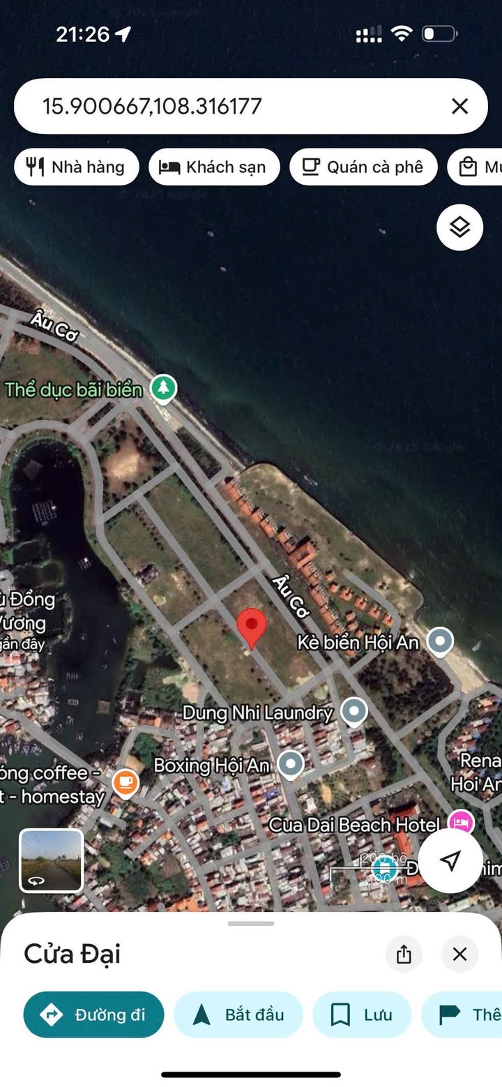 Đất nền biển Cửa Đại Hội An 400m² giá 10 tỷ - Tiềm năng lớn cho đầu tư!