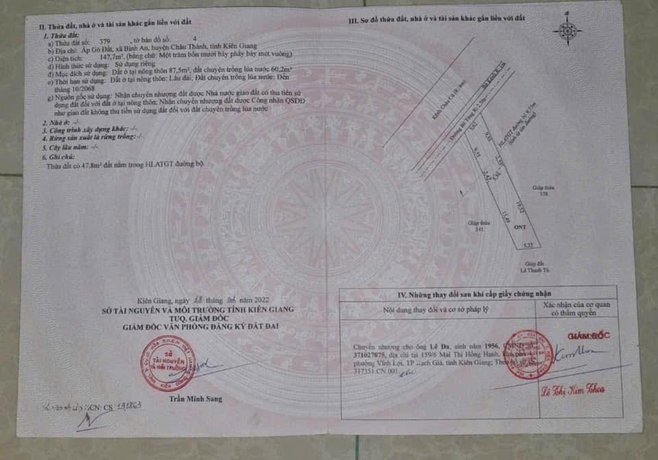 Đất nền liền kề 298m² tại Châu Thành, Kiên Giang giá chỉ 790 triệu - Cơ hội đầu tư sinh lời!